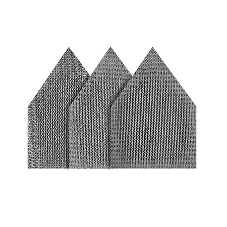 Assorted 80, 120 & 180 Grit Mesh Sanding Sheets for M12 FUEL Orbital Detail Sander 12-Pack