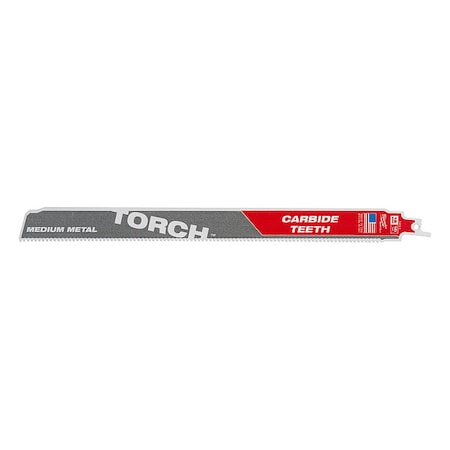 12 in x 10 TPI Reciprocating Saw Blade, 3 PK