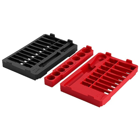 47 pc. 1/2 in. Drive SAE and Metric Ratchet and Socket Trays for PACKOUT Low-Profile Organizer