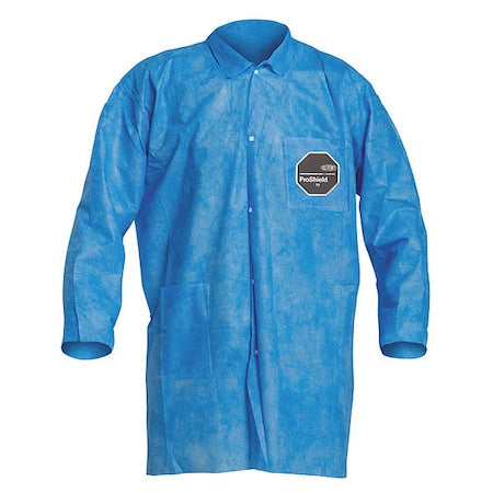 ProShield 10 Disposable Lab Coat, ProShield(R), Snaps Closure, Blue, M, 30 PK