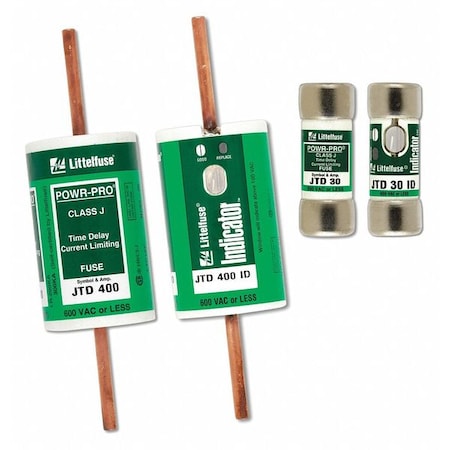 UL Class Fuse, J Class, Time-Delay, 90A, 600V AC, Non-Indicating