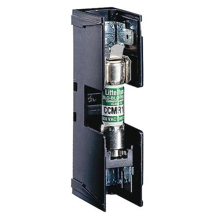 Open Fuse Block, 0 to 30A Amp Range, 600V AC/DC Volt Rating, 1 Poles, Pressure Plate