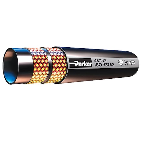Hydraulic Hose,1/4" I.D.,100 ft. L,Black
