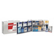 First Aid Kit and Housing, Metal Cabinet, 330 Components, 75 People Served