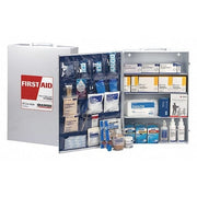 First Aid Kit and Housing, Metal Cabinet, 593 Components, 150 People Served