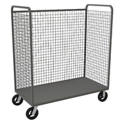 Wire Cart,30" Shelf Width,48" Shelf L