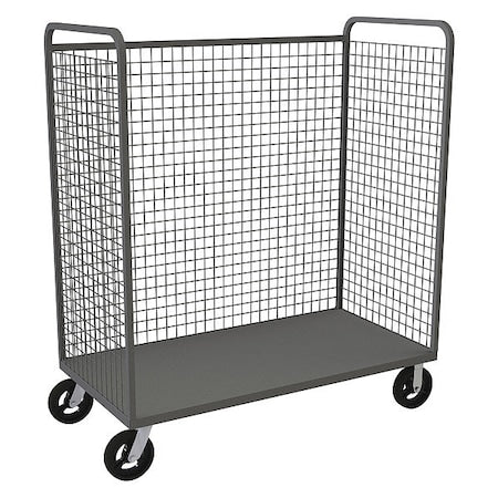 Wire Cart,30" Shelf Width,48" Shelf L