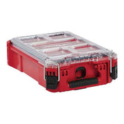PACKOUT Tool Case, 5 Compartments, 9-7/8 in W x 15-1/4 in D x 4-5/8 in H, Red, Plastic