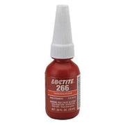 Threadlocker, LOCTITE 266, Red, High Strength, Liquid, 10 mL Bottle
