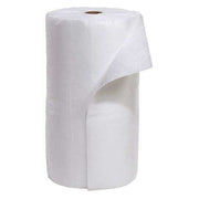 Sorbent Roll, 67 gal, 30 in x 300 ft, Oil, White, Polypropylene
