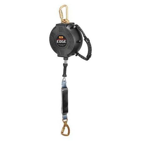 TurboLite MAX Self-Retracting Lifeline, 30 ft. Length, Snap Hook, Steel, 1 Leg(s)