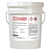 Silicone Gasket Sealant, 4.5 gal, Copper, Temp Range -65 to 700 Degrees F