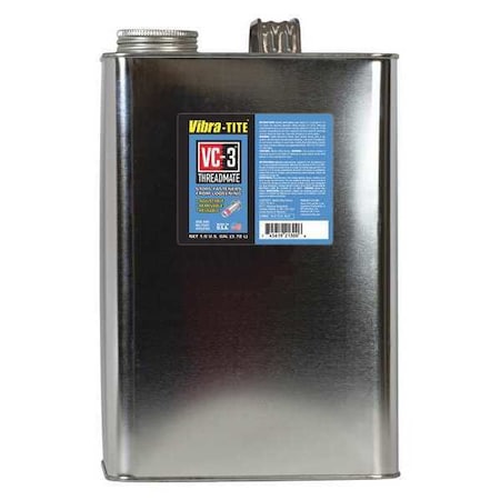 Reusable Threadlocker, VIBRA-TITE VC-3, Red, High, Liquid, 1 gal, Can