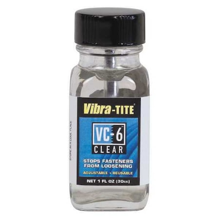 Reusable Threadlocker, VIBRA-TITE VC-6, Clear, High, Liquid, 1.01 fl oz, Bottle
