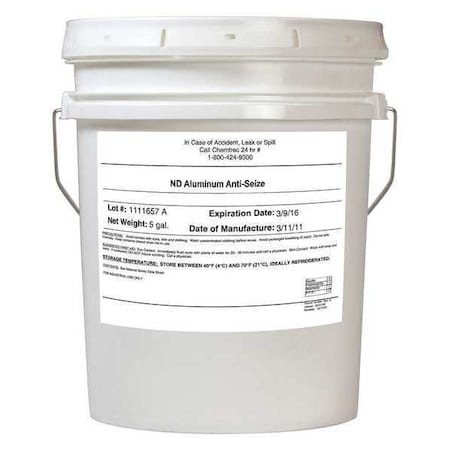 Anti Seize Compound,Bucket,5 gal.,Silver