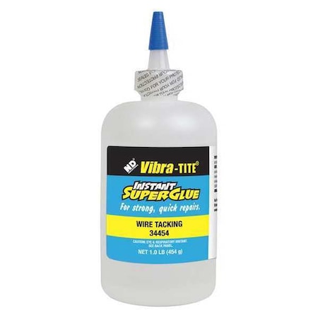 Instant Adhesive, 344 Series, Clear, 1 lb, Bottle