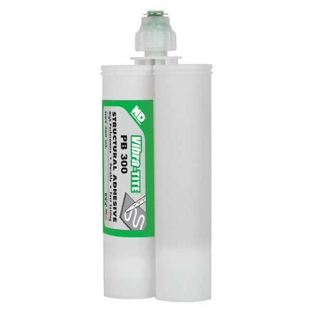 Adhesive, PB300 Series, White, 400 mL, 50 mL, Dual-Cartridge, 1:01 Mix Ratio, 6 min Functional Cure