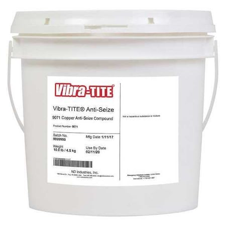 Anti Seize Compound,Bucket,1 gal.,Copper
