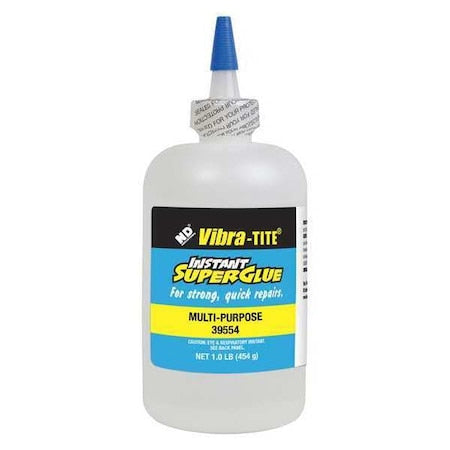 Instant Adhesive, 395 Series, Clear, 1 lb, Tube