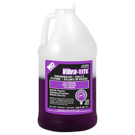 Pipe Thread Sealant, 440, Purple, Liquid, 1 L Bottle
