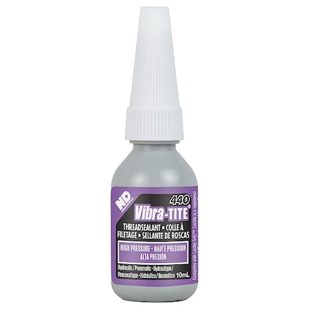 Pipe Thread Sealant, 440, Purple, Liquid, 10 mL Bottle