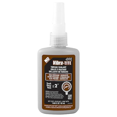 Thread Sealant, Brown, Liquid, 50 mL Bottle