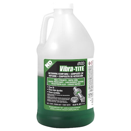 Retaining Compound, 548 Series, Green, Liquid, High Strength, 1L Jug