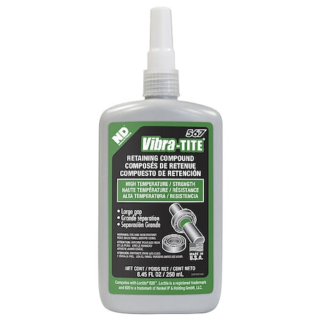 Retaining Compound, 567 Series, Green, Liquid, 250mL, Bottle