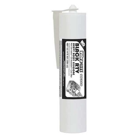 Silicone Gasket Sealant, 300 mL, Black, Temp Range -75 to 500 Degrees F