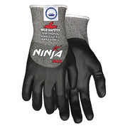 Cut Resistant Coated Gloves, Cut Level A3 ,Dipped ,Water-Based Polyurethane,Nitrile ,Smooth ,S 1 PR