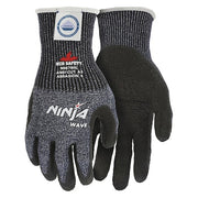 Cut Resistant Coated Gloves, Cut Level A3 ,Dipped ,Nitrile ,Smooth ,S 1 PR