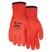 Cold Protection Gloves, Nylon / Acrylic Palm, Acrylic Terry Lining, High-Visibility Orange, L ( 9 )