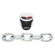 1/2" Grade 30 Proof Coil Chain, Zinc Plated, 40' per Round Pail
