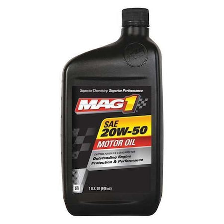 Engine Oil, Conventional, 20W-50, 32 Oz.