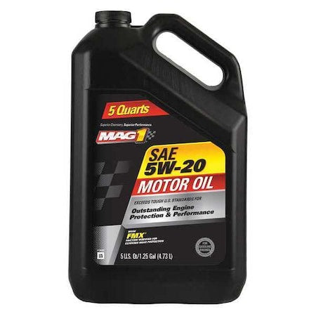 Engine Oil, Conventional, 5W-20, 5 Qt.