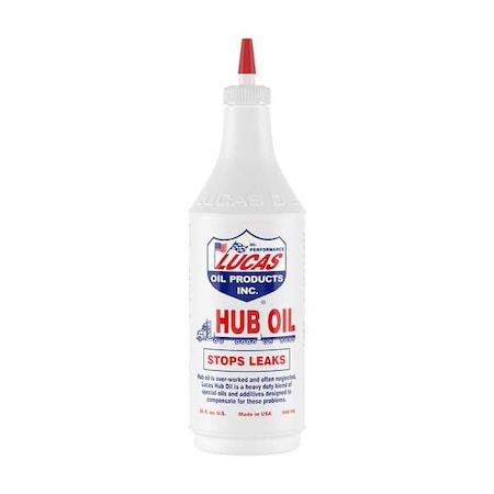 Hub Oil, Bottle, 32 oz, 85 cSt Viscosity (SUS at 100 F), Amber