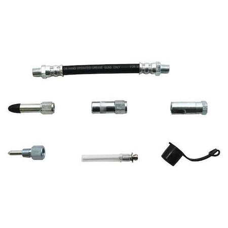 Grease Gun Fitting Kit,Steel,12000 psi
