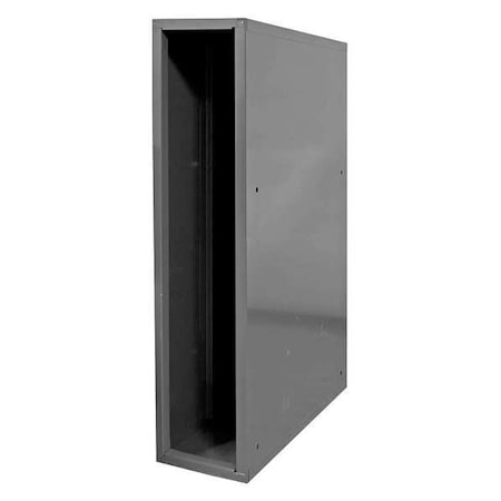 Specialty Storage Cabinet, 34-7/8 in H, 8-1/2 in W, 24 1/8 in D, None, Gray, 0 Shelves, 0 Drawers