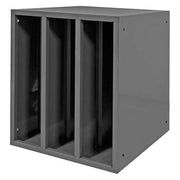 Specialty Storage Cabinet, 24 in H, 21-3/16 in W, 24 1/8 in D, None, Gray, 0 Shelves, 0 Drawers