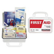 First Aid Kit and Housing, Plastic 74 Components, 10 People Served