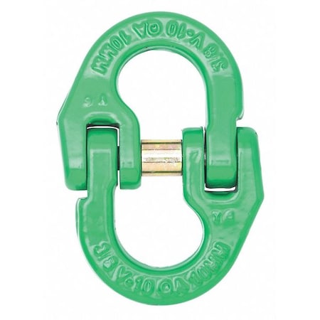 3/4"  Quik-Alloy Coupling Link, Grade 100, Painted Green