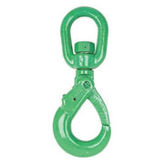 1/2" Cam-Alloy Swivel Self Locking Hook, Grade 100, Painted Green