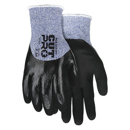 Cut Resistant Coated Gloves, Cut Level A4 ,Double Dipped ,Nitrile ,Smooth ,M 1 PR