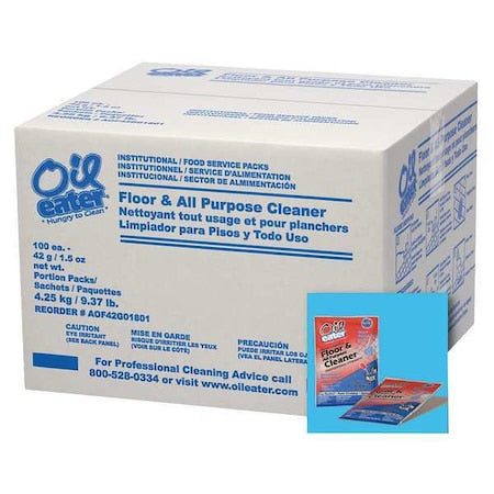 Floor Cleaner,Odorless,1.5 oz.,PK100