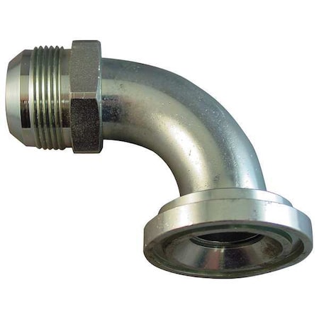Adpt, MJIC-Fl, 1-5/8-12, Elbow, 1-1/4" Fl