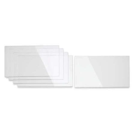 Inside Lens Cover, Polycarbonate, 4-3/4 in x 3-1/4 in, Clear, PK5