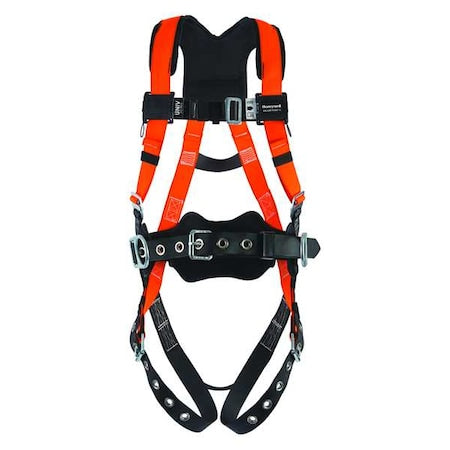Titan II Full Body Harness, L/XL, 400 lb., Mating Chest/ Tongue Leg Straps, Back, Hips D-Ring