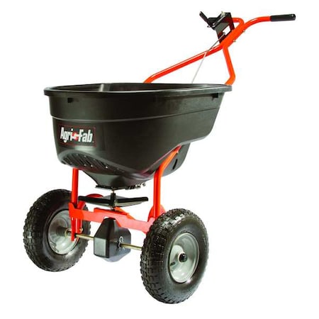 130 lbs Cap Broadcast Push Spreader For Salt, Fertilizer & Grass Seed, Up to 4 ft Spread