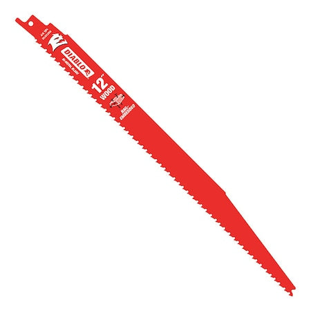 12 in x 4/6 TPI Reciprocating Saw Blade, 25 PK