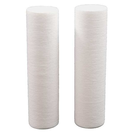 Quick Connect Filter, 8 gpm, 1 Micron, 2-1/2" O.D., 10 in H, 2 PK